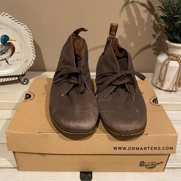 Dr. Marten’s Henrie Men’s Brown Chukka Canvas Boot Size 12 EUC main image 4